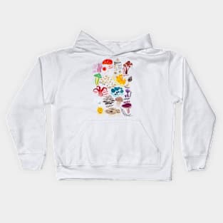 Mushrooms, Mushrooms, Mushrooms Kids Hoodie